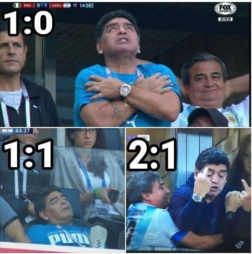 Historia meczu w wykonaniu Maradony 