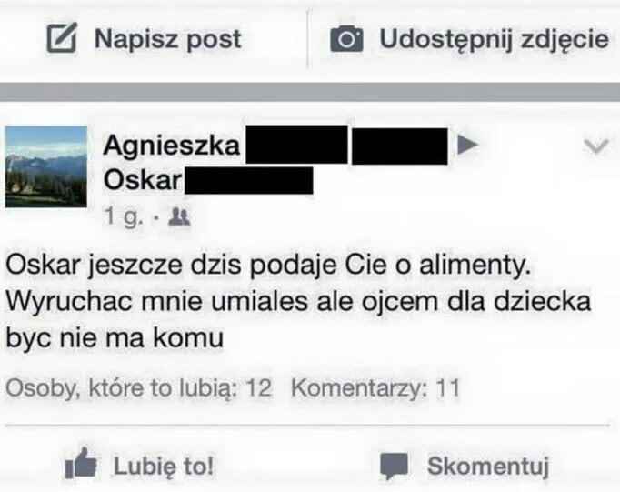 Nie ma to jak pranie brudów na fejsie 